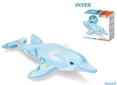 Дитячий надувний пліт для катання «Дельфін» Intex 58535, 175*66 см