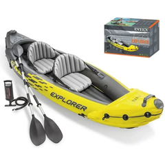 Двомісний надувний човен - байдарка (каяк) Intex 68307 Challenger K2 Kayak, 312 х 91 х 51 см, весла, насос